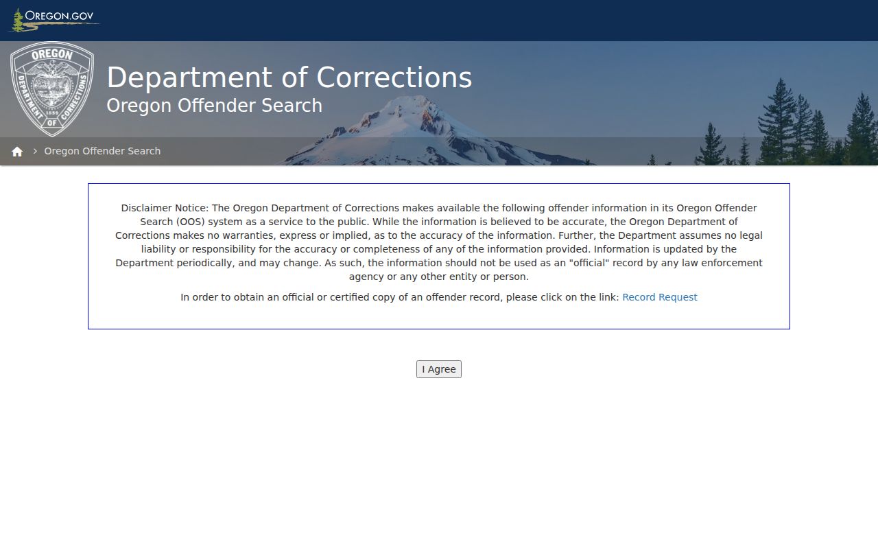 Oregon arrest history Oregon Offender Search